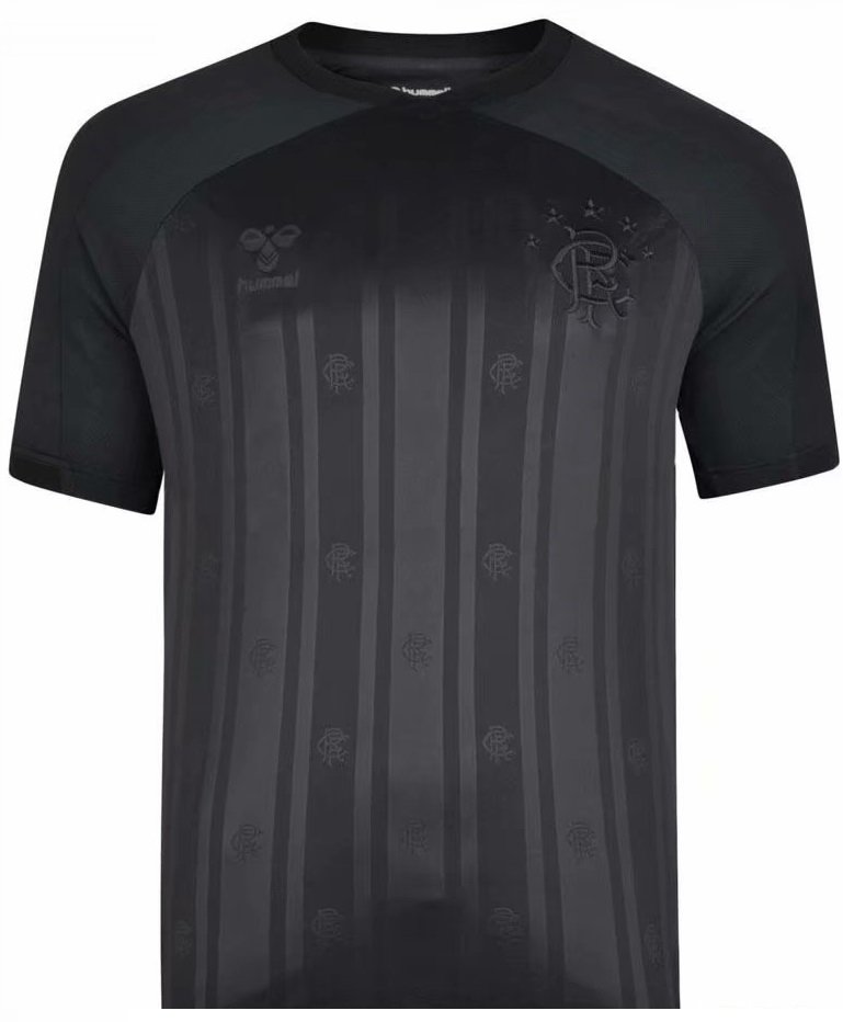 Camisa oficial Hummel Rangers FC 2019 2020 Black Edition